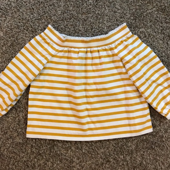 J. Crew striped off the shoulder blouse - Picture 4 of 11